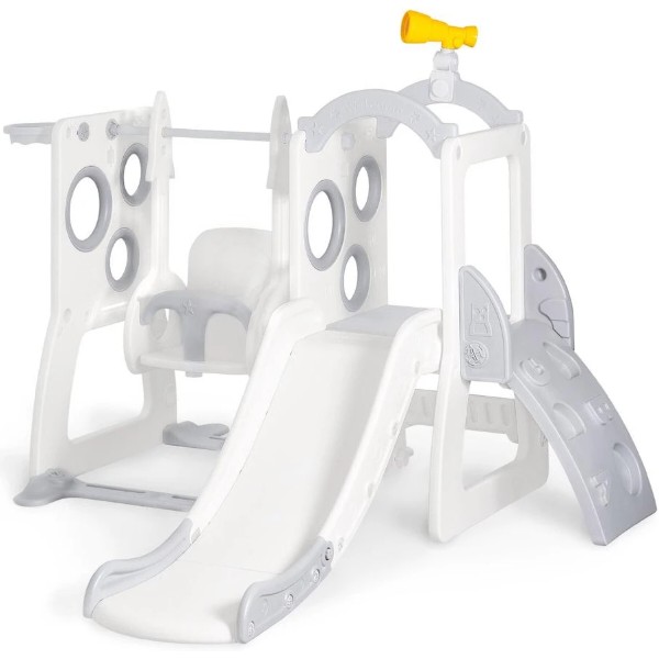Фото - Игровой комплекс Mealux трансформер с качелями Mealux Lola (KD-B076 White/Grey)
